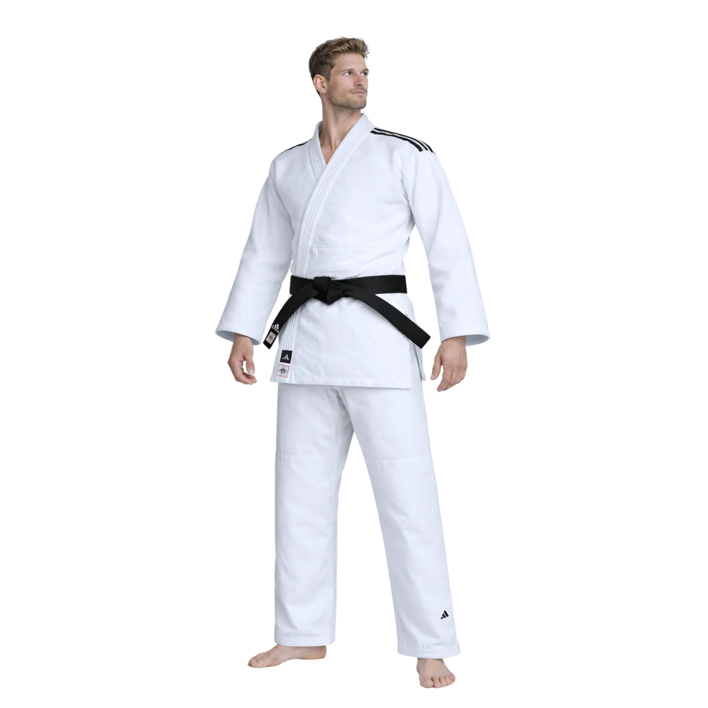 Adidas Champion III IJF judopak regular fit wit Pakken