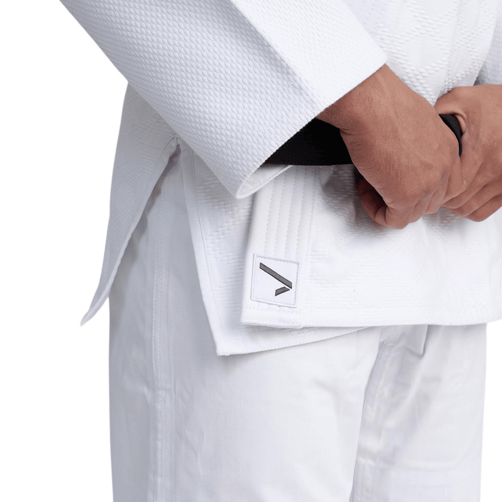 Ippon Gear Fighter 2 Slim Fit Judo Jacket - White Pakken