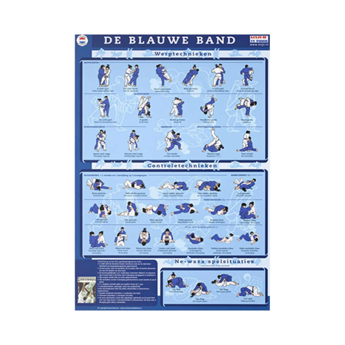 KYU Kaart Blauwe band Accessoires
